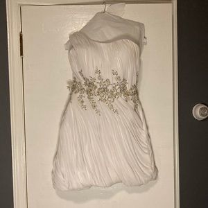 White Short Prom Dress